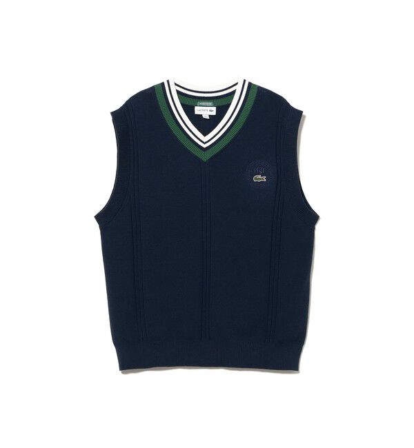 BEAMS「【別注】LACOSTE / チルデン ニット ベスト」|ニット・セーター|