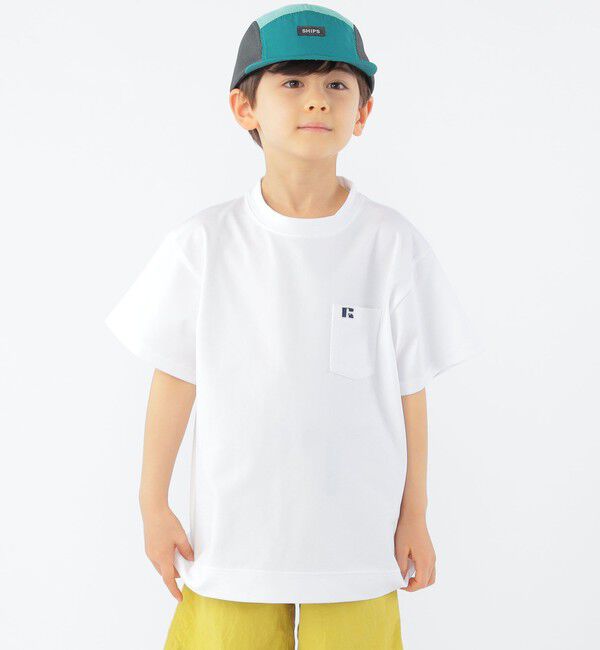 SHIPS KIDS「【SHIPS KIDS別注】RUSSELL ATHLETIC:100～130cm /〈吸水速乾/抗菌/防臭〉TEE」|Tシャツ・カットソー|