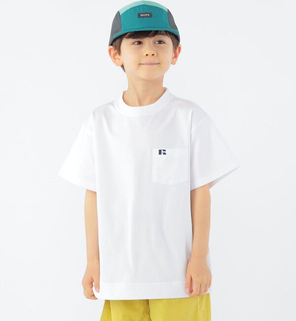 SHIPS KIDS「【SHIPS KIDS別注】RUSSELL ATHLETIC:100～130cm /〈吸水速乾/抗菌/防臭〉TEE」|Tシャツ・カットソー|