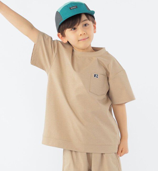 SHIPS KIDS「【SHIPS KIDS別注】RUSSELL ATHLETIC:100～130cm /〈吸水速乾/抗菌/防臭〉TEE」|Tシャツ・カットソー|