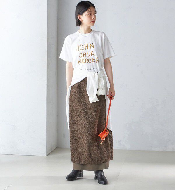 SHIPS for women「〈手洗い可能〉ジャカード ヘム フレア レイヤード スカート」|スカート|