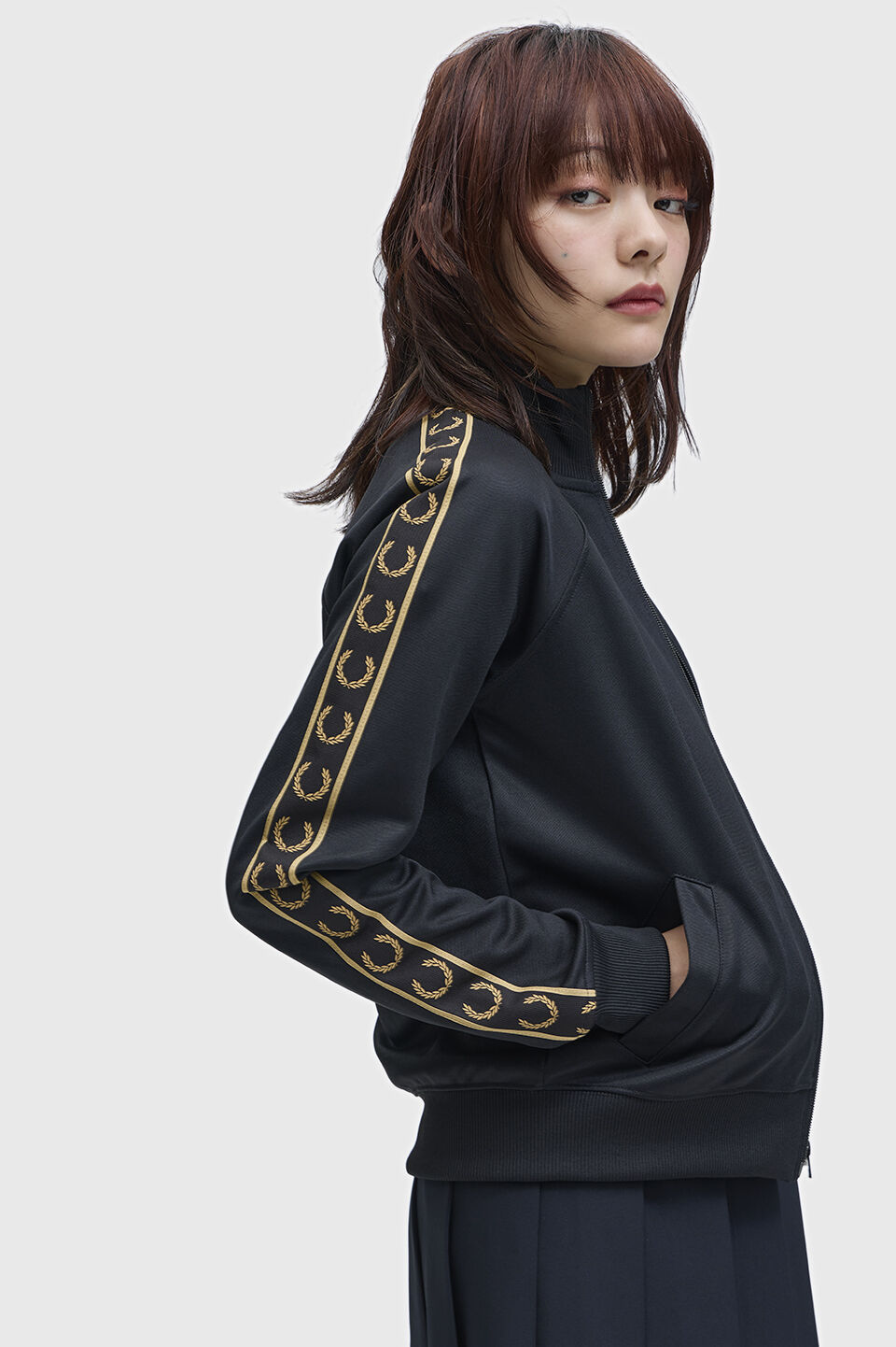 FRED PERRY 「Taped Track Jacket」|ブルゾン・スタジャン|BLACK