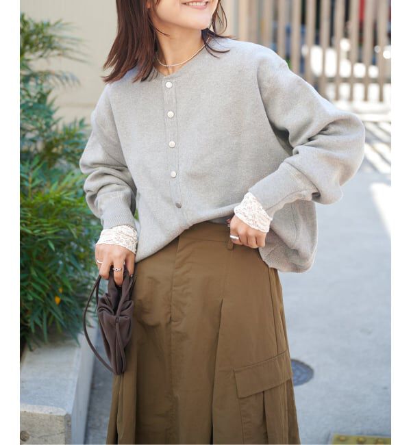 OUTDOOR PRODUCTS Usual Things「新色 スウェットライクニットカーディガン」|カーディガン|グレーA