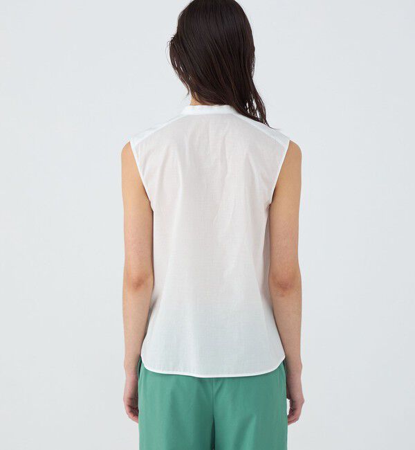 TOMORROWLAND collection「サンフラワーエンブロイダリーコンビ ボウタイブラウス」|シャツ・ブラウス|