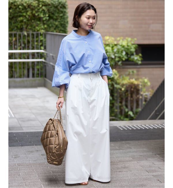 SLOBE IENA「《WEB限定/追加》ピンタックバルーンスリーブブラウス」|シャツ・ブラウス|