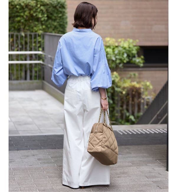 SLOBE IENA「《WEB限定/追加》ピンタックバルーンスリーブブラウス」|シャツ・ブラウス|