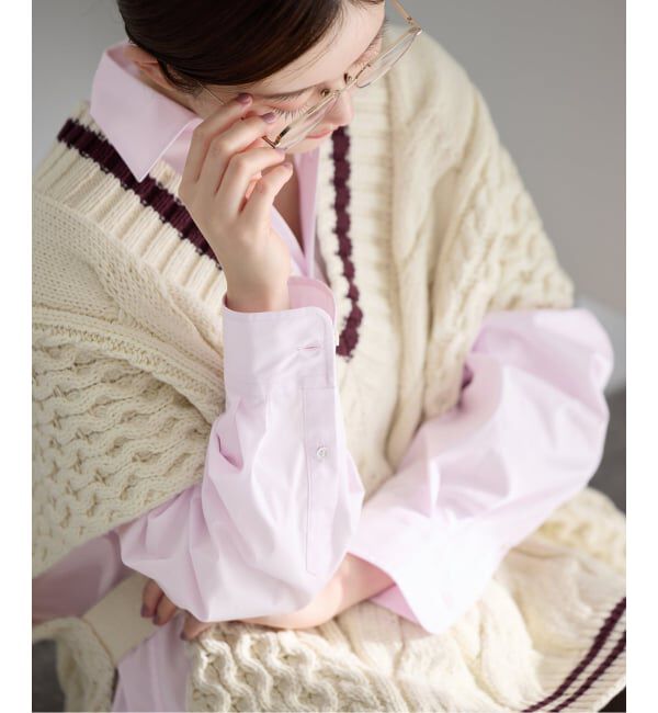 IENA「T/C プレーンシャツ」|シャツ・ブラウス|ピンク