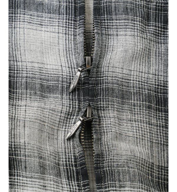 J.S.Homestead「Stead / リネン オンブレ ジップ シャツ」|シャツ・ブラウス|