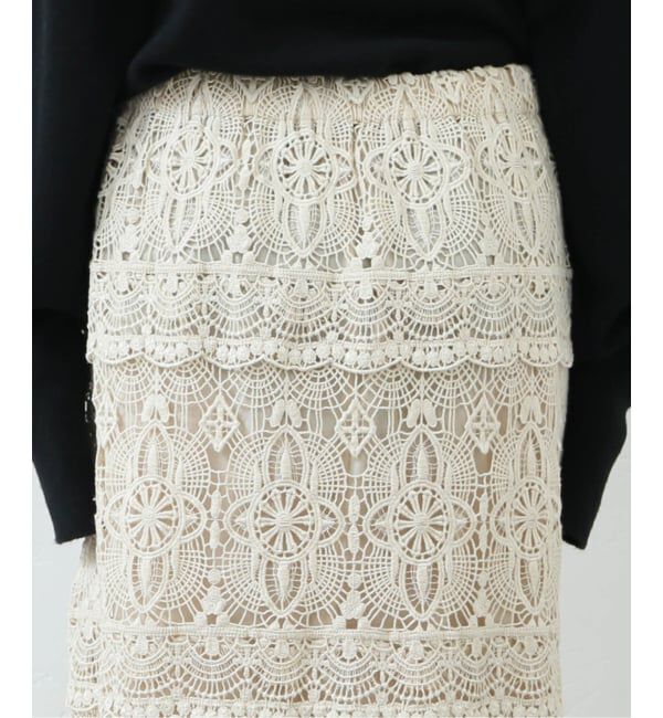 journal standard luxe「《追加予約》レースMIX スカート」|スカート|