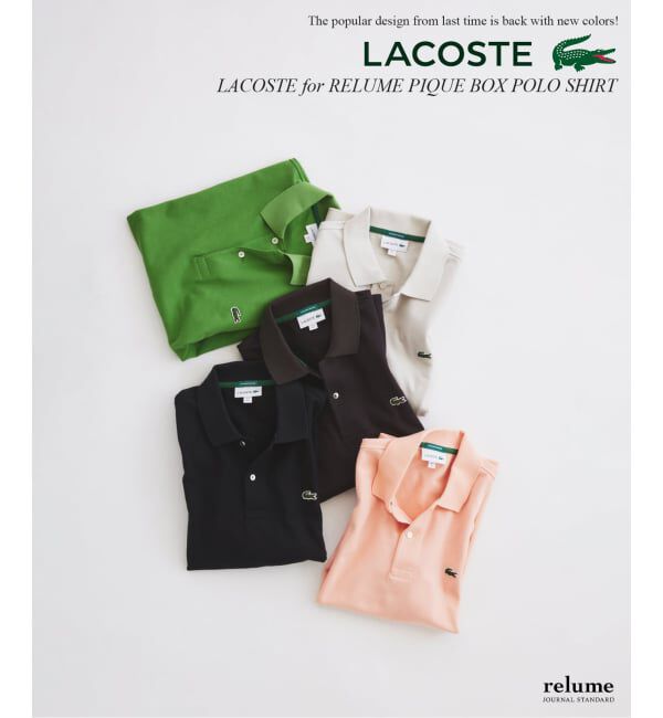 JOURNAL STANDARD relume「《予約》LACOSTE / ラコステ 別注 ボックスシルエット ポロシャツ」|ポロシャツ|