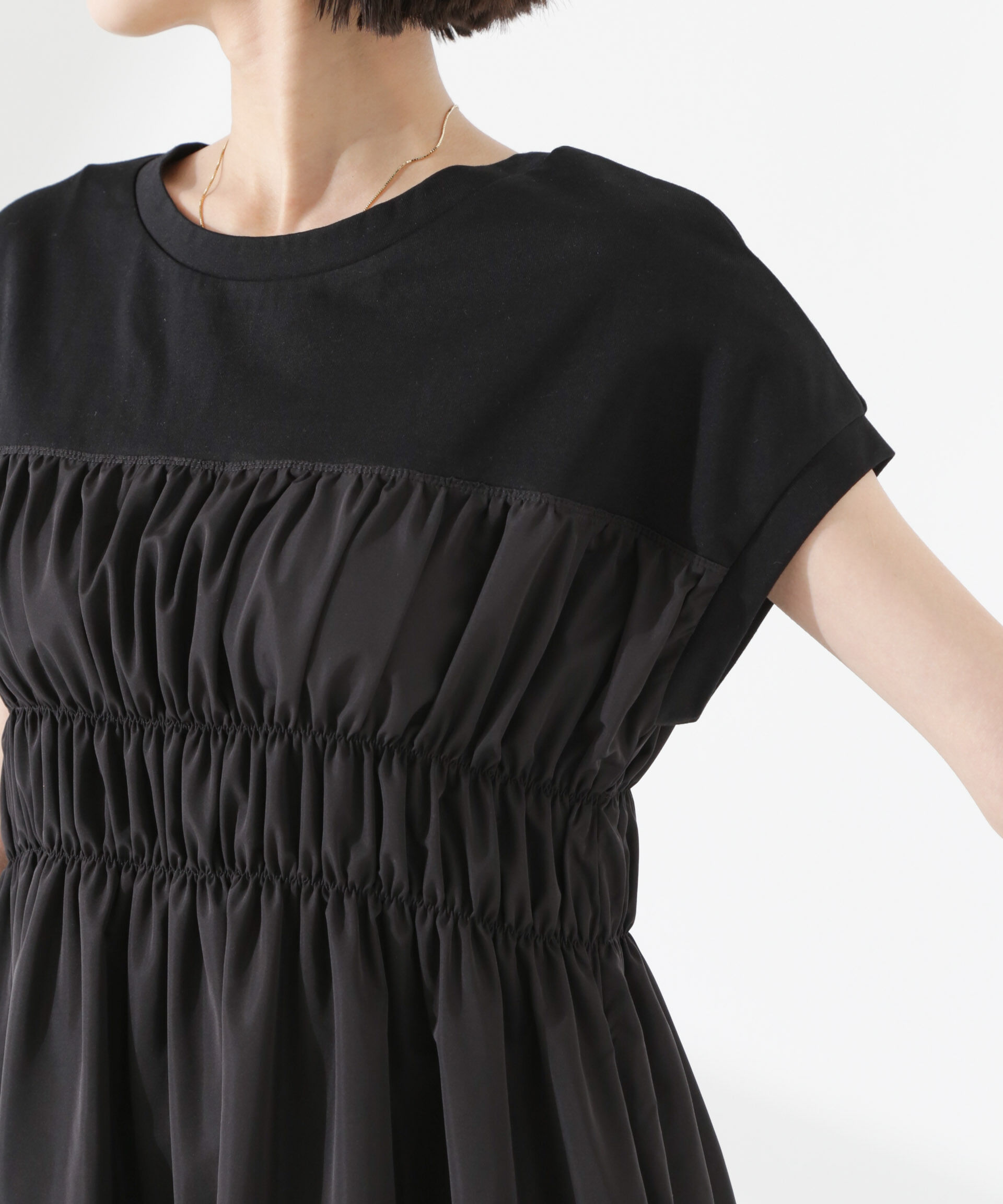 nano･universe「フロントシャーリングドッキングワンピース」|ワンピース|