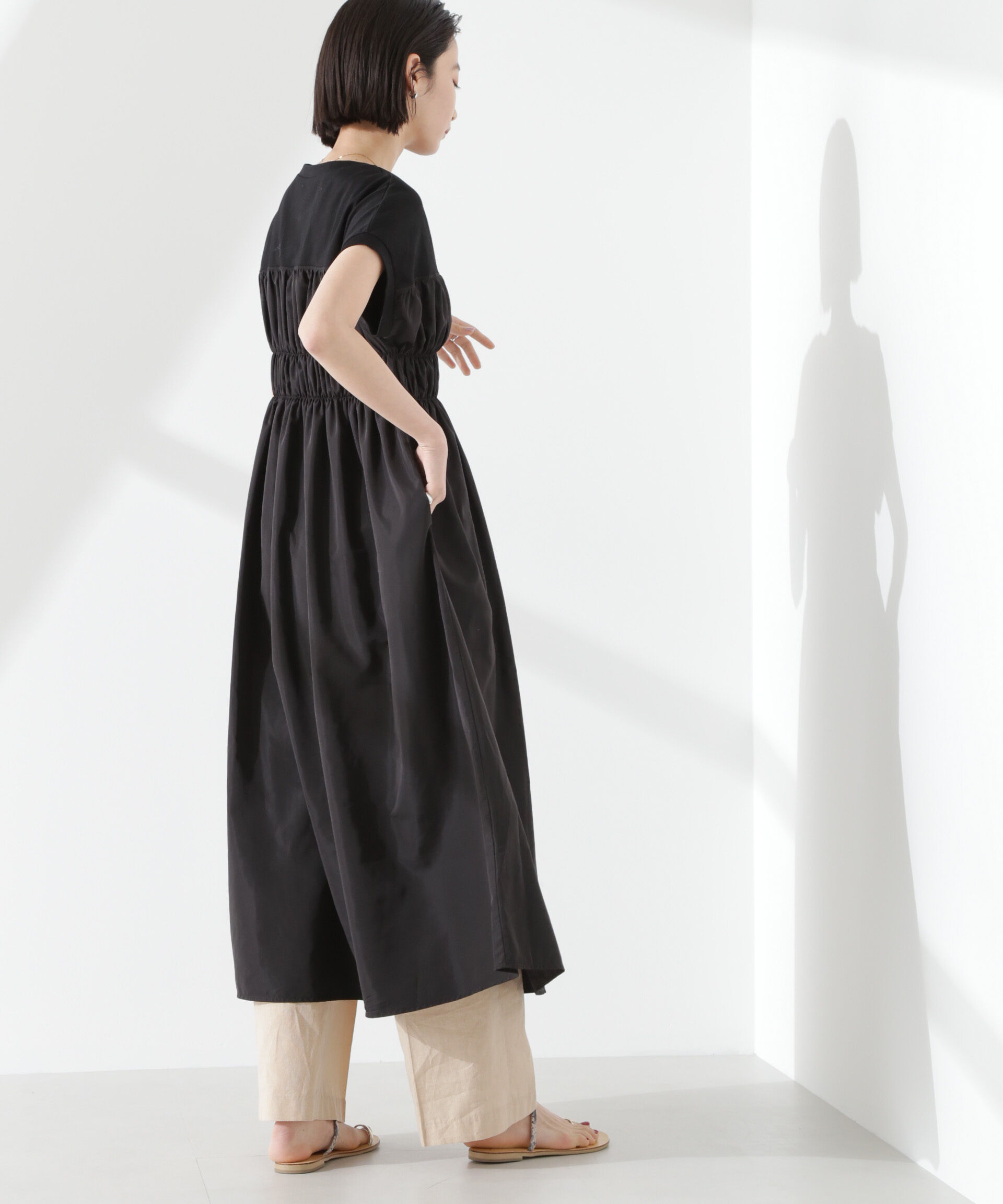 nano･universe「フロントシャーリングドッキングワンピース」|ワンピース|