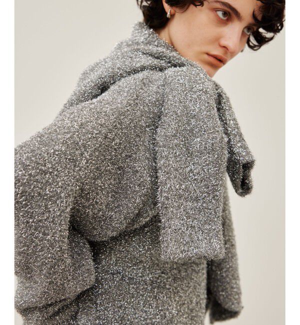 BEIGE,「【洗える】MARRONNIERS / ラメテープヤーンカーディガン」|カーディガン|