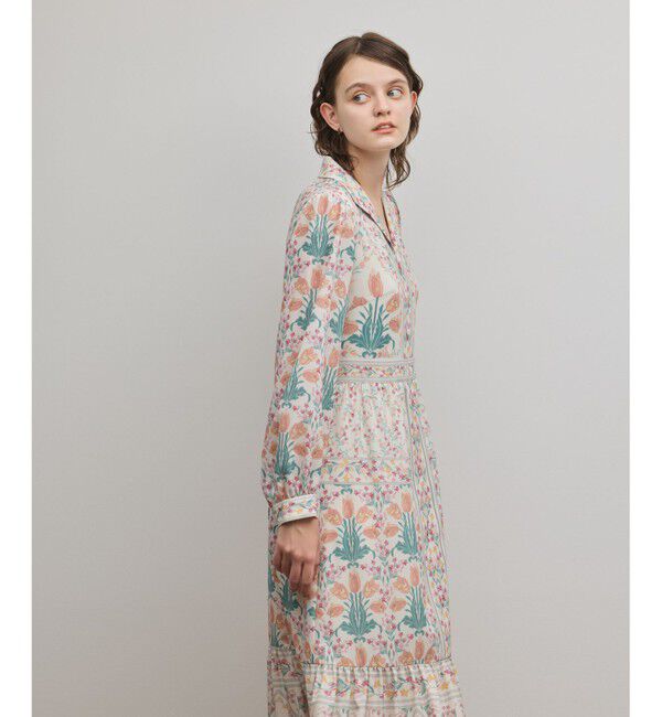 GRACE CONTINENTAL「フラワーパターンプリントワンピース」|ワンピース|