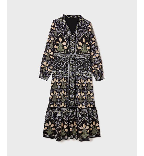 GRACE CONTINENTAL「フラワーパターンプリントワンピース」|ワンピース|