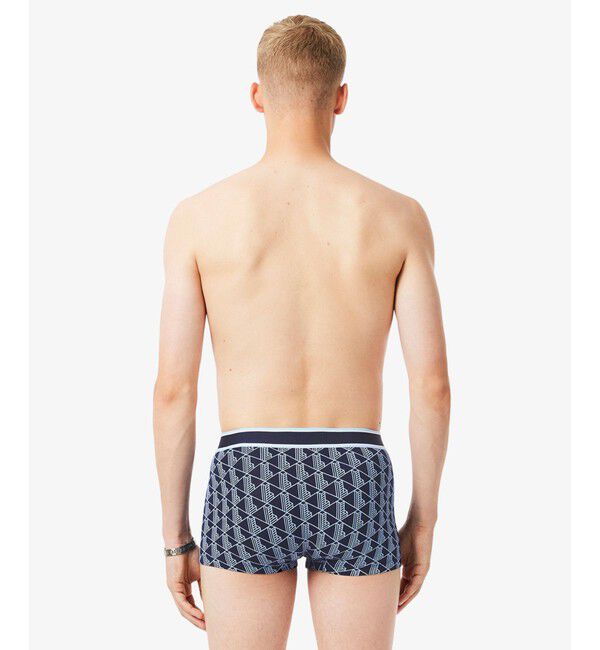 LACOSTE「モノグラム＆プレーン／3パックストレッチコットントランクショーツセット」|インナー|