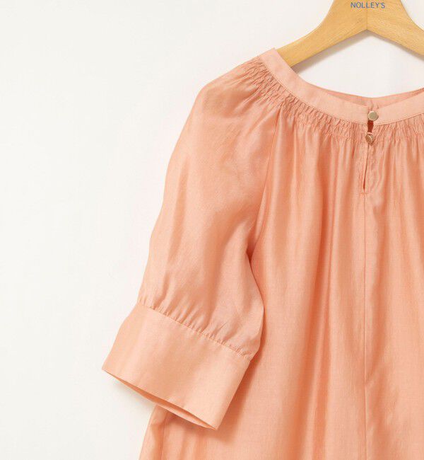 NOLLEY'S「ウォッシャブルボリュームスリーブ2WAYシアーブラウス」|シャツ・ブラウス|