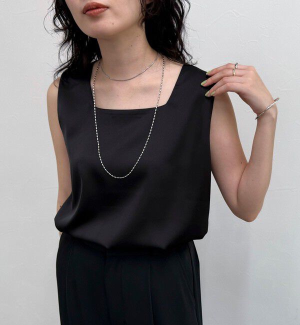 fredy emue「【完売カラー追加販売決定】リラックスサテンタンク」|タンクトップ|