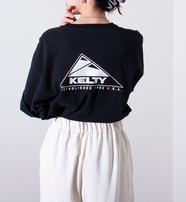 GLOSTER「【KELTY&times;GLOSTER】別注 バックロゴプリントT」|Tシャツ・カットソー|ブラック