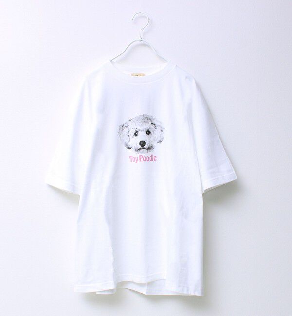 GLOSTER「【シリーズ累計人気】DOG＆CAT プリントTシャツ」|Tシャツ・カットソー|ホワイト系その他2