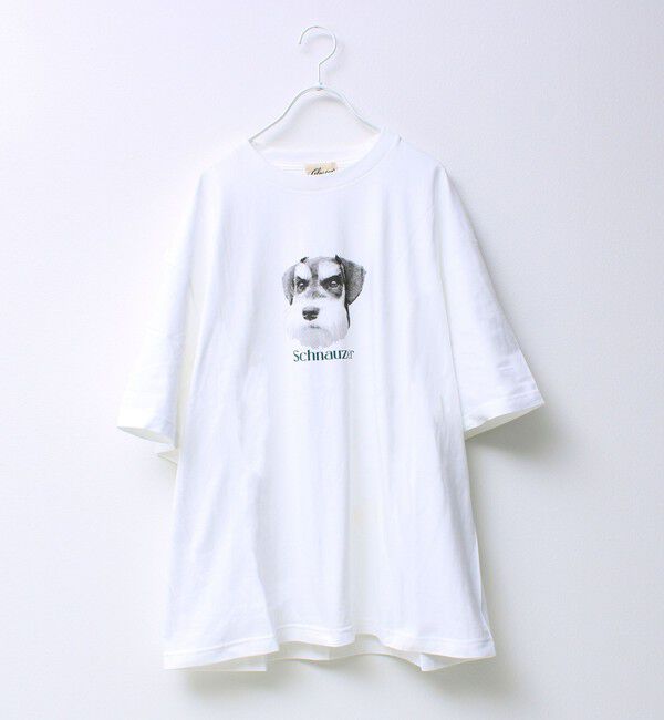 GLOSTER「【シリーズ累計人気】DOG＆CAT プリントTシャツ」|Tシャツ・カットソー|ホワイト系その他3