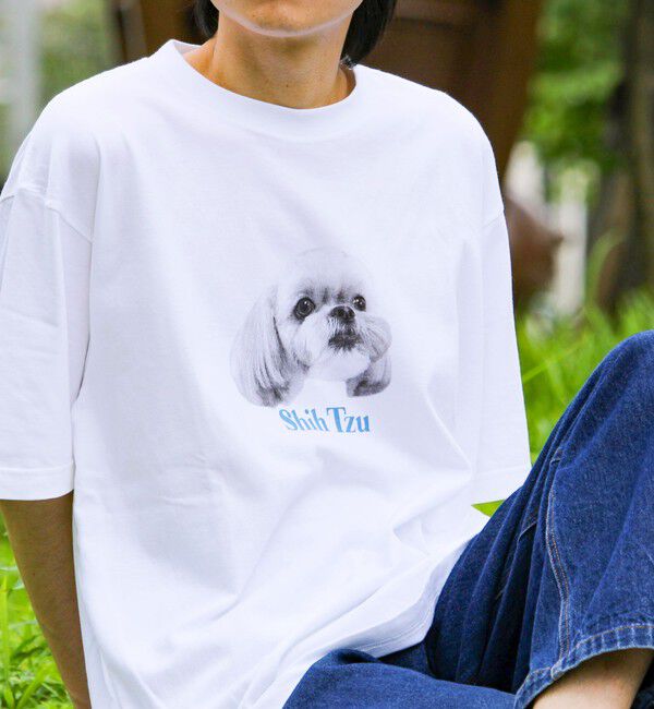 GLOSTER「【シリーズ累計人気】DOG＆CAT プリントTシャツ」|Tシャツ・カットソー|