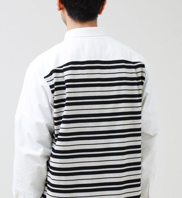 GLOSTER「【フレブル刺繍】ボタンダウン コンビシャツ」|シャツ・ブラウス|