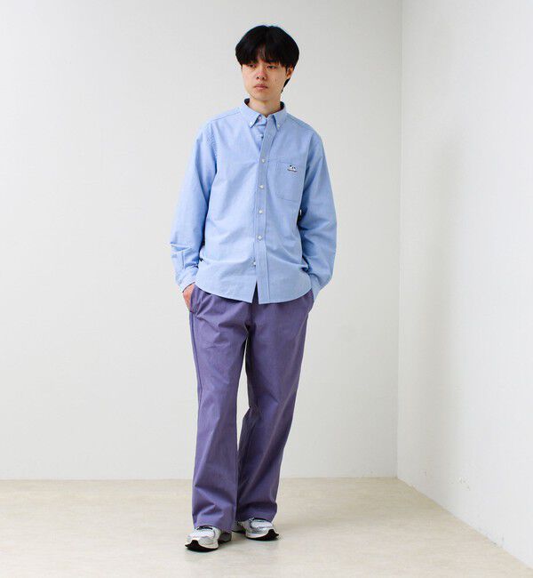 GLOSTER「【フレブル刺繍】ボタンダウン コンビシャツ」|シャツ・ブラウス|