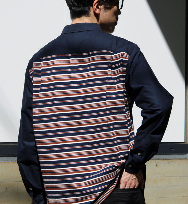 GLOSTER「【フレブル刺繍】ボタンダウン コンビシャツ」|シャツ・ブラウス|