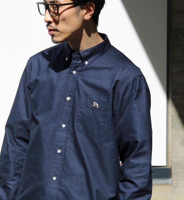 GLOSTER「【フレブル刺繍】ボタンダウン コンビシャツ」|シャツ・ブラウス|