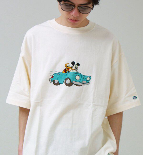 GLOSTER「【DISCUS】Disney ミッキープリントTシャツ」|Tシャツ・カットソー|ホワイト系その他3