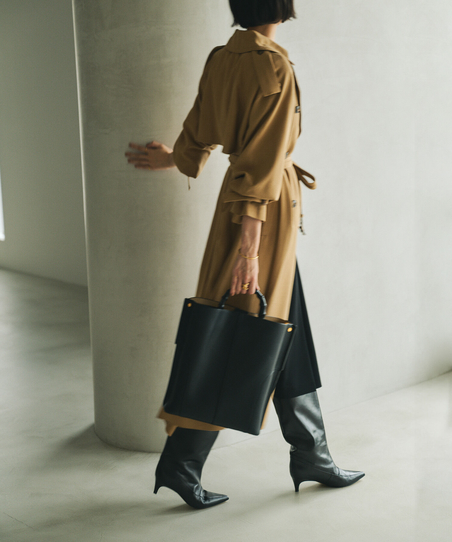 ROPE「【E'POR】BAMBOO BAG Large【通勤】【A4対応】【25AW】」|トートバッグ|