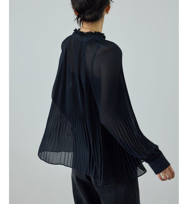 ROPE「プリーツデザインブラウス/イージーケア」|シャツ・ブラウス|