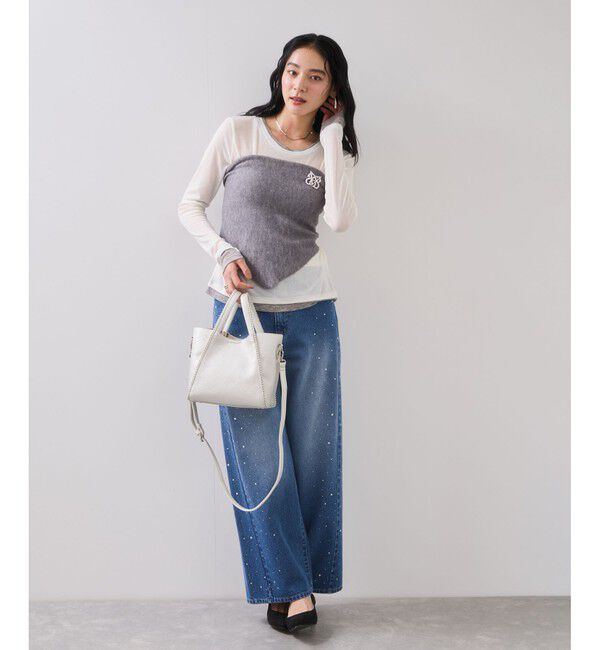 VIS「トライアングルニットスカーフ」|バンダナ・スカーフ|