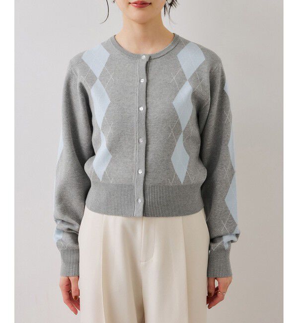 VIS「アーガイルカーディガン」|カーディガン|