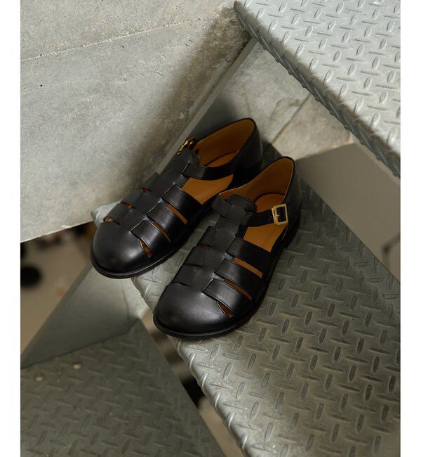 Hoaw.「【Hoaw.】グルカサンダル」|ロングブーツ|ブラック