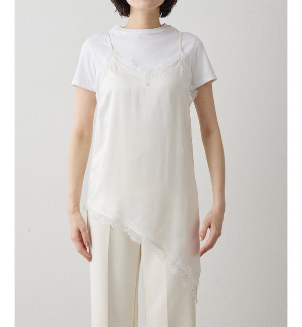 THE PAUSE「【THE PAUSE】レーストリムキャミブラウス」|シャツ・ブラウス|
