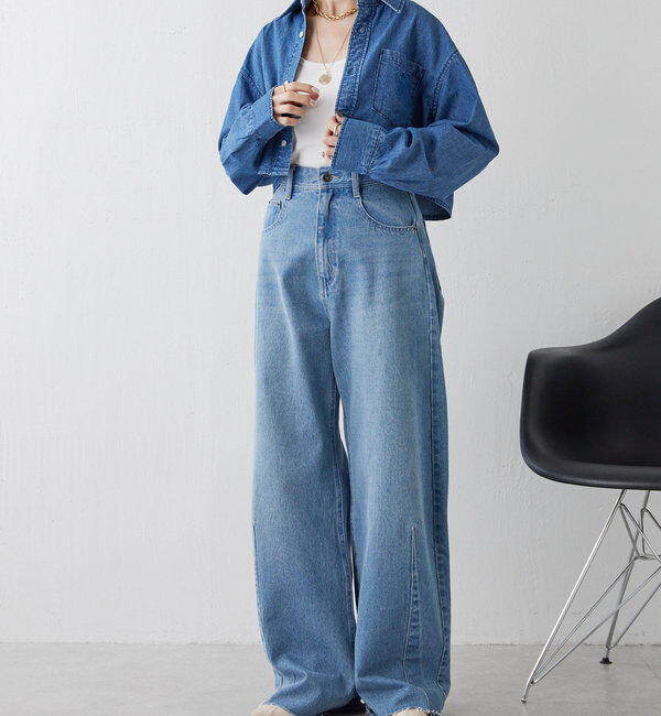  「【累計販売2.４万本】ブルージュデニム」|デニム|