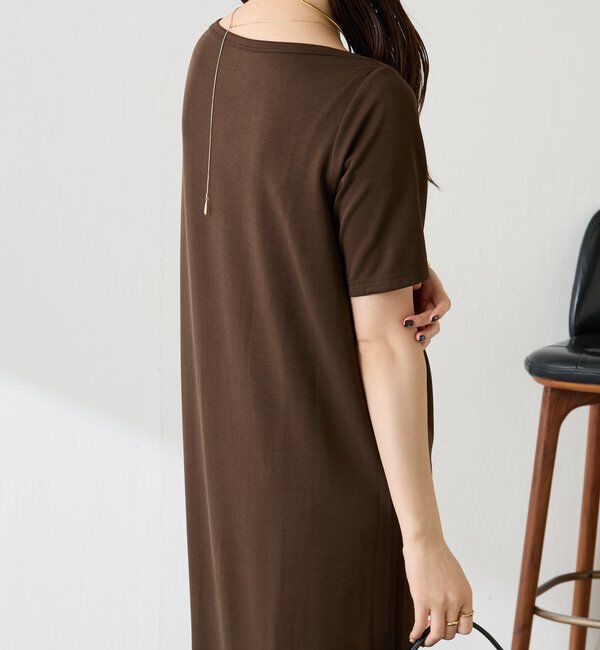  「【接触冷感】フロントドロストカットワンピース」|ワンピース|