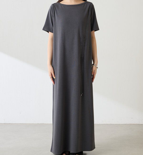  「【接触冷感】フロントドロストカットワンピース」|ワンピース|