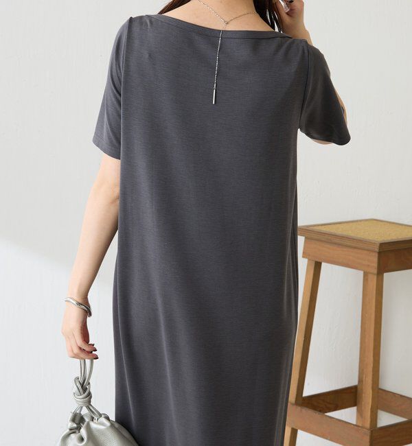  「【接触冷感】フロントドロストカットワンピース」|ワンピース|