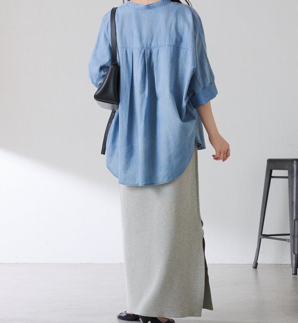  「Q.anos　ドルマンシアーデニムシャツ」|シャツ・ブラウス|