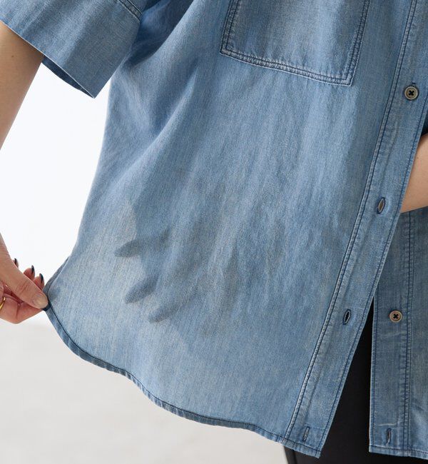  「Q.anos　ドルマンシアーデニムシャツ」|シャツ・ブラウス|