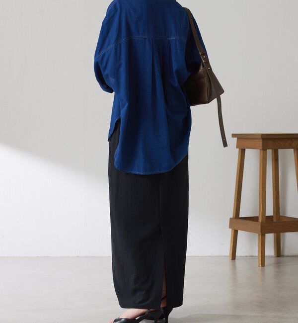 「Q.anos　ドルマンシアーデニムシャツ」|シャツ・ブラウス|