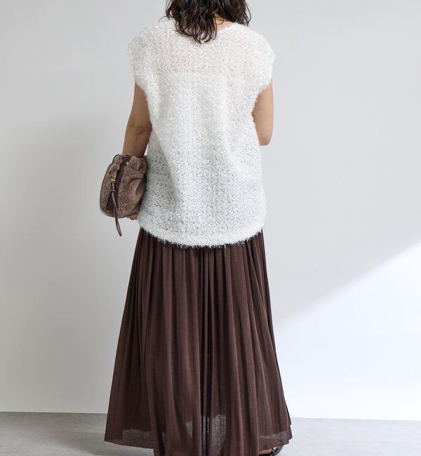  「【上品な印象に】シアーフライスギャザースカート」|スカート|