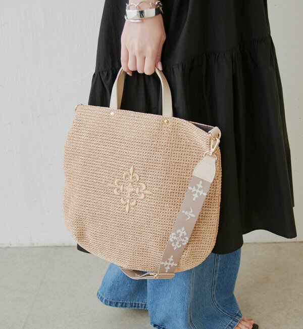  「《WEB限定》スリム2WAYトートバッグ <ナイロンラフィア>」|トートバッグ|