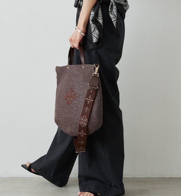  「《WEB限定》スリム2WAYトートバッグ <ナイロンラフィア>」|トートバッグ|