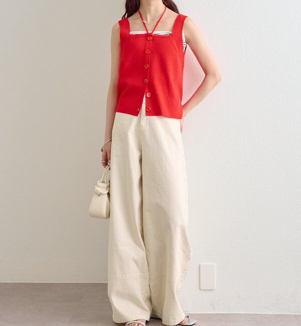  「スタッズツイルパンツ」|チノ|