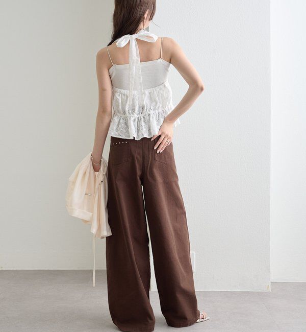  「スタッズツイルパンツ」|チノ|