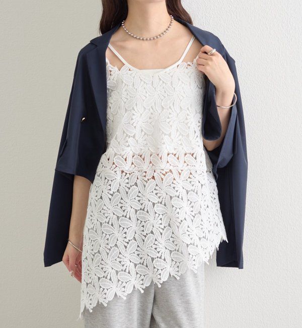  「リーフレースキャミ」|キャミソール|